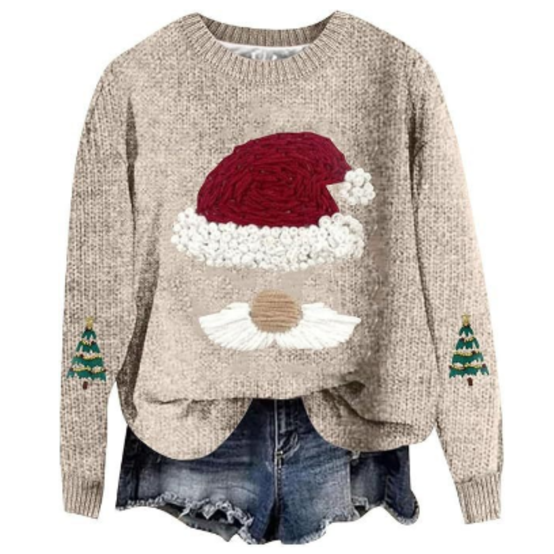 Women's Cozy Knit Long Sleeve Christmas Sweater 7