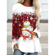Women's Cozy Long Sleeve Sweater Festive Knit 0