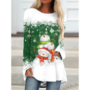 Women's Cozy Long Sleeve Sweater Festive Knit 1