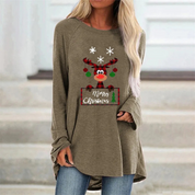 Women's Cozy Long Sweater Festive Knit 2