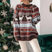 Women's Cozy Oversized Christmas Sweater Soft Fabric 0