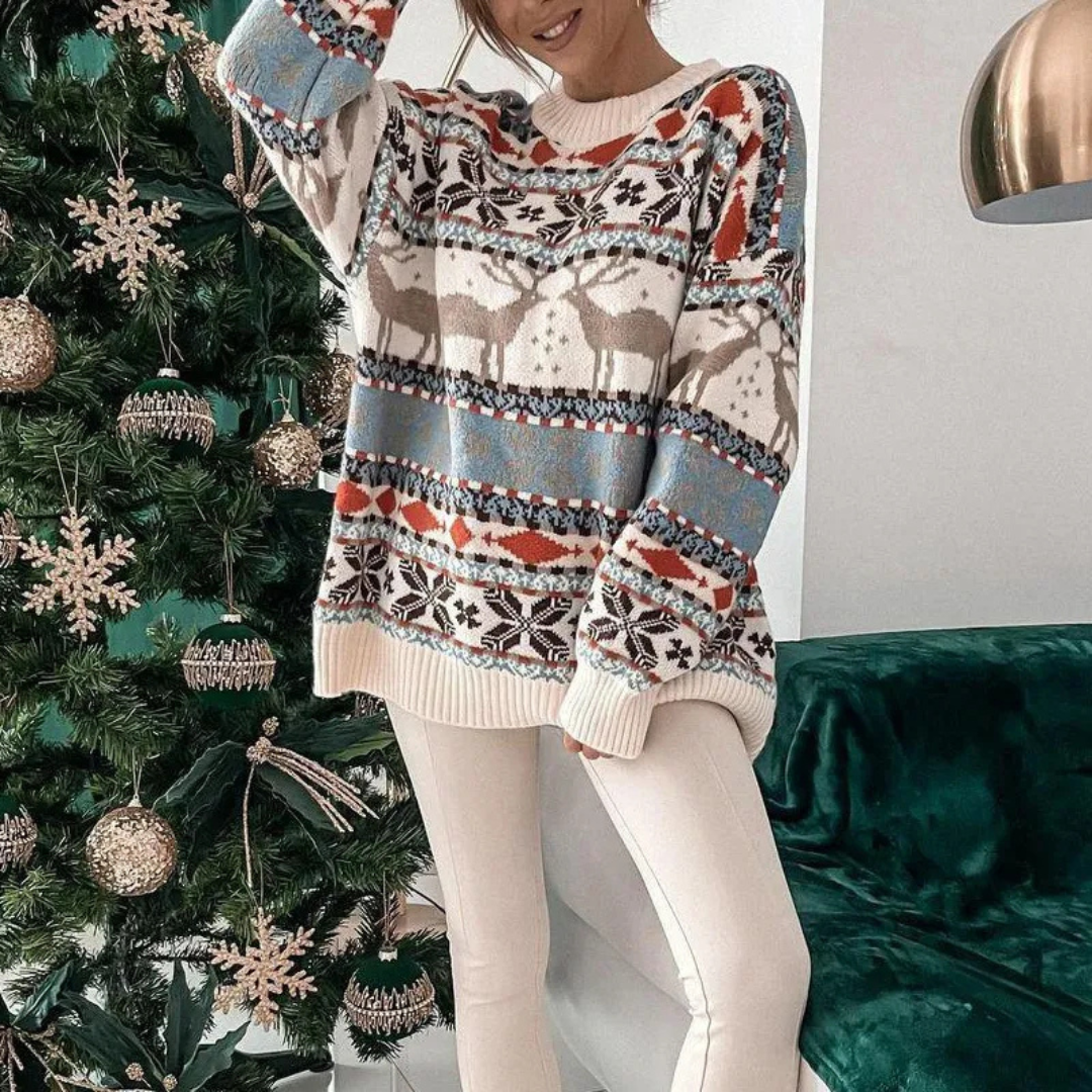 Women's Cozy Oversized Christmas Sweater Soft Fabric 2