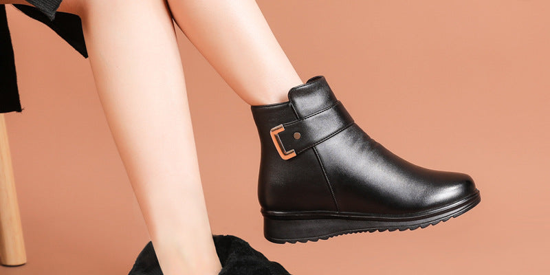 Women's Cozy Snow Boots Water-Resistant Plush Lining 0