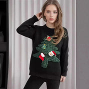 Women's Festive Christmas Sweater Cozy Warm Fabric 1