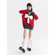 Women's Festive Christmas Sweater Warm Acrylic Blend 1