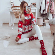 Women's Festive Knit Christmas Sweater Cozy Comfort 1