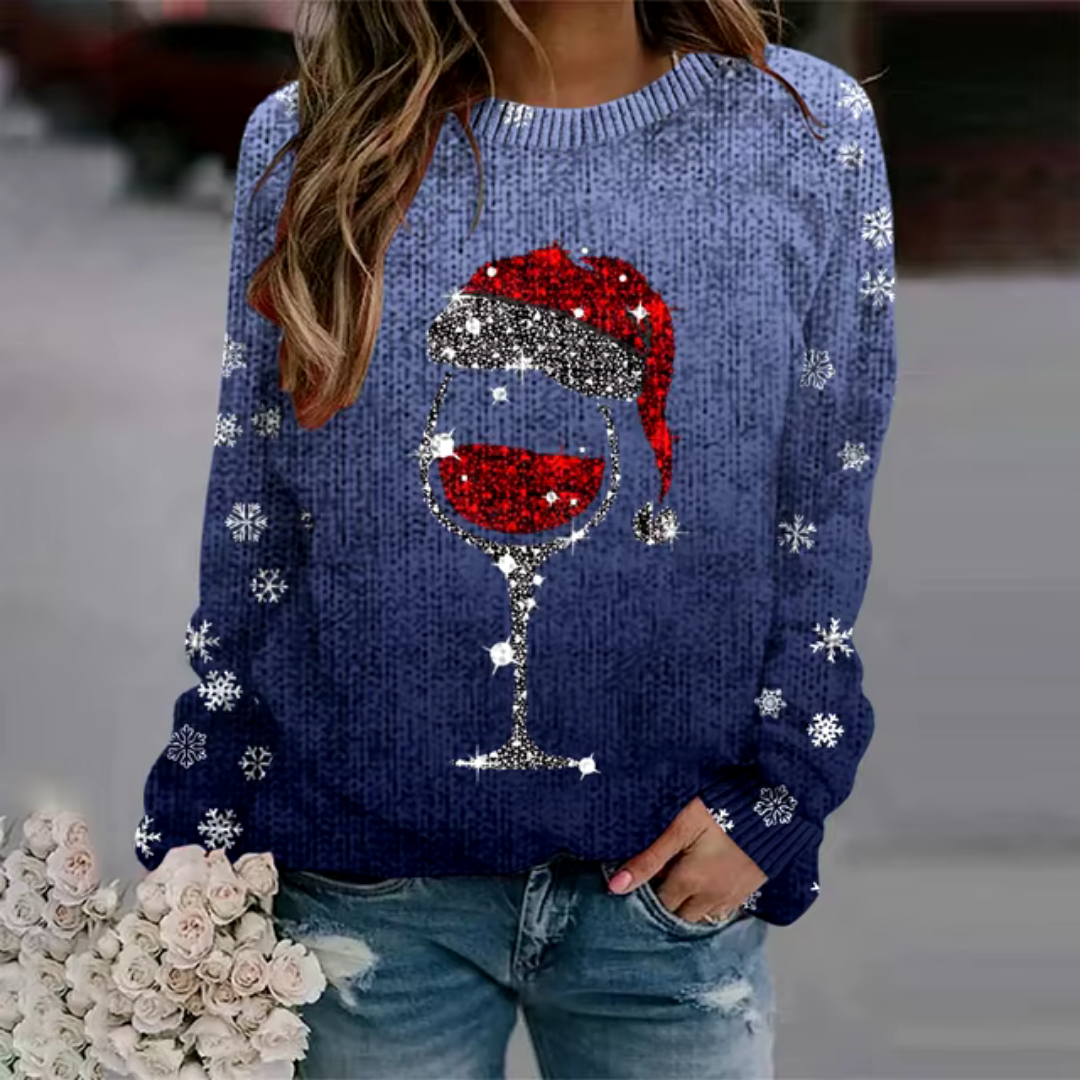 Women's Festive Knit Christmas Sweater Cozy Comfort 1