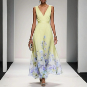Women's Floral Maxi Dress - Elegant Summer Dress for Weddings and Special Occasions 2