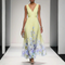 Women's Floral Maxi Dress - Elegant Summer Dress for Weddings and Special Occasions 2