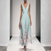 Women's Floral Maxi Dress - Elegant Summer Dress for Weddings and Special Occasions 3