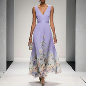 Women's Floral Maxi Dress - Elegant Summer Dress for Weddings and Special Occasions 5