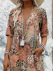 Women's Floral Midi Dress - Elegant Summer Dresses for Chic Outings 6