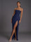 Women's Formal Maxi Dress - Strapless Corset Ruched Design for Cocktail Parties and Weddings 4