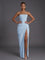 Women's Formal Maxi Dress - Strapless Corset Ruched Design for Cocktail Parties and Weddings 5