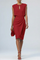 Women's Formal Summer Midi Dress with Keyhole Neckline and Ruffle Details for Elegant Occasions 5