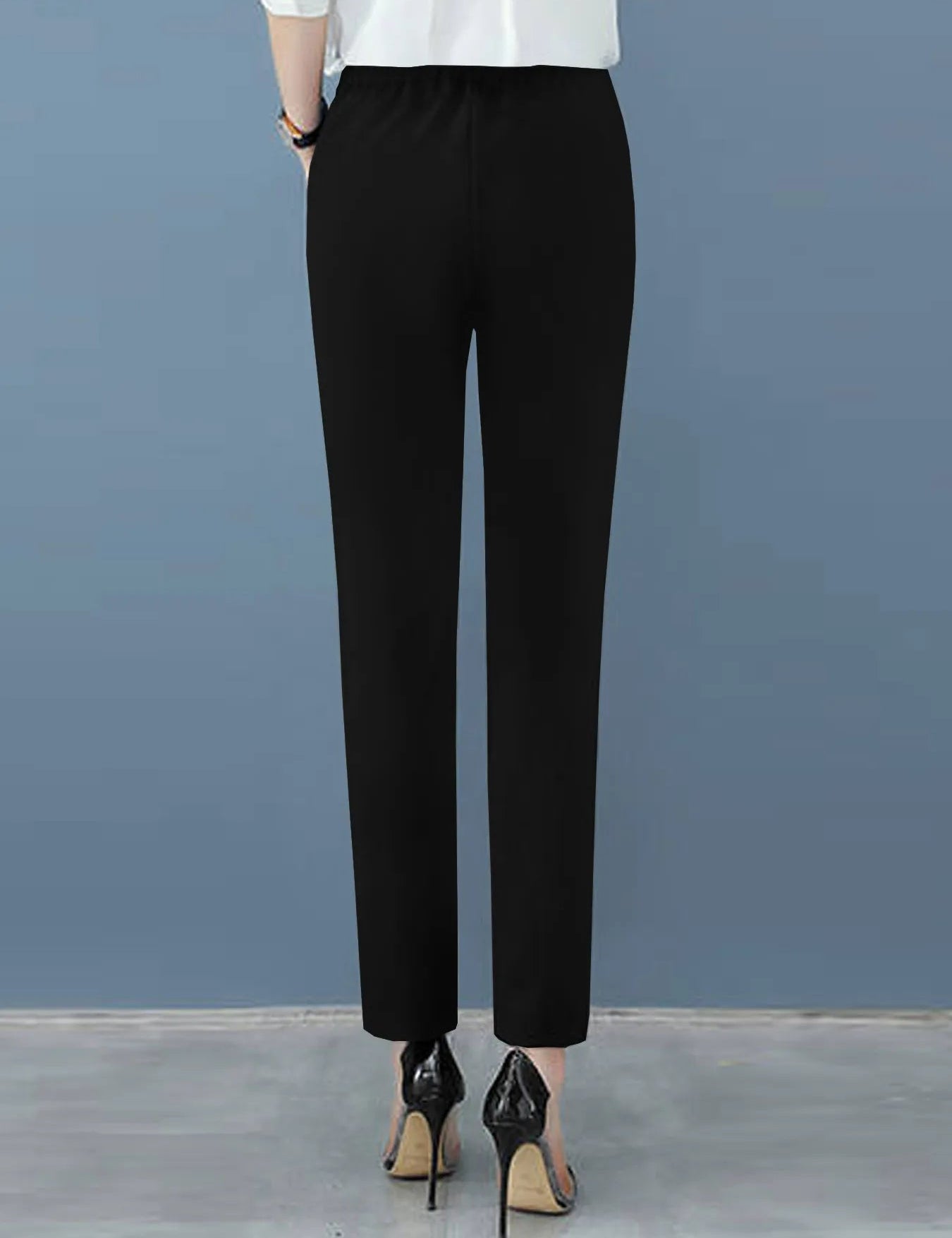 Women's High Waist Tapered Work Pants with Pleats, Pockets & Sophisticated Style for Office and Casual Wear 1