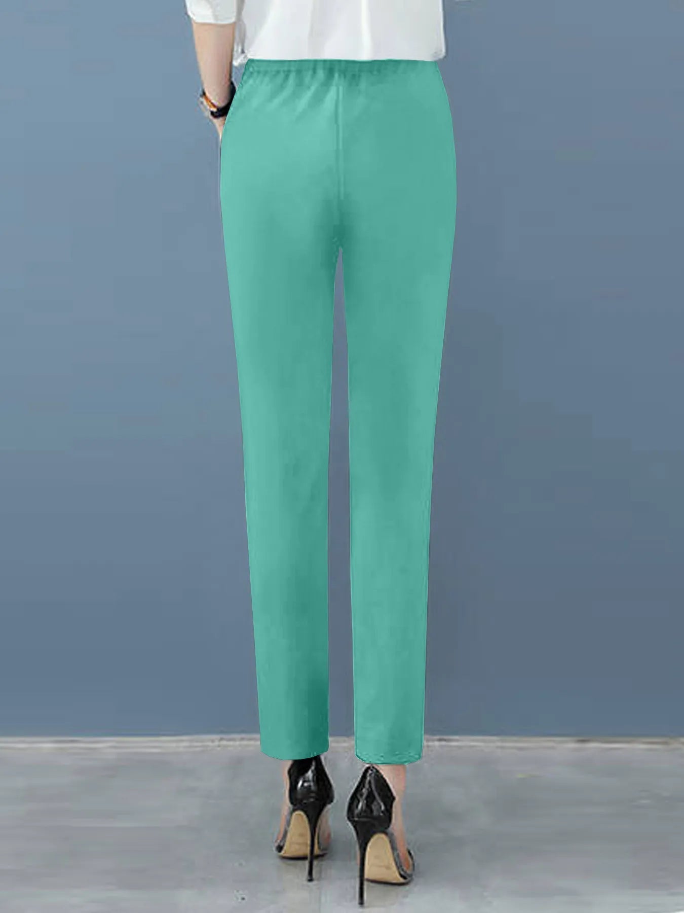 Women's High Waist Tapered Work Pants with Pleats, Pockets & Sophisticated Style for Office and Casual Wear 6