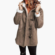 Women's Hooded Fleece-Lined Jacket with Toggle Closure - Stylish Women's Jacket for Cold Weather and Casual Outings 10
