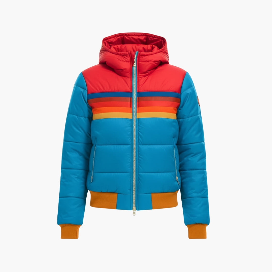 Women's Hooded Quilted Jacket with Zipper - Stylish and Functional Outerwear 1