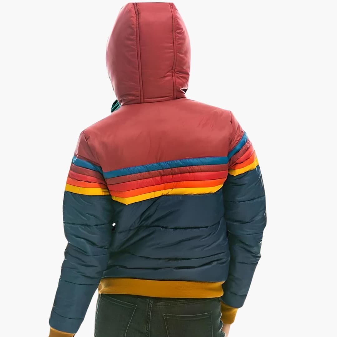 Women's Hooded Quilted Jacket with Zipper - Stylish and Functional Outerwear 4