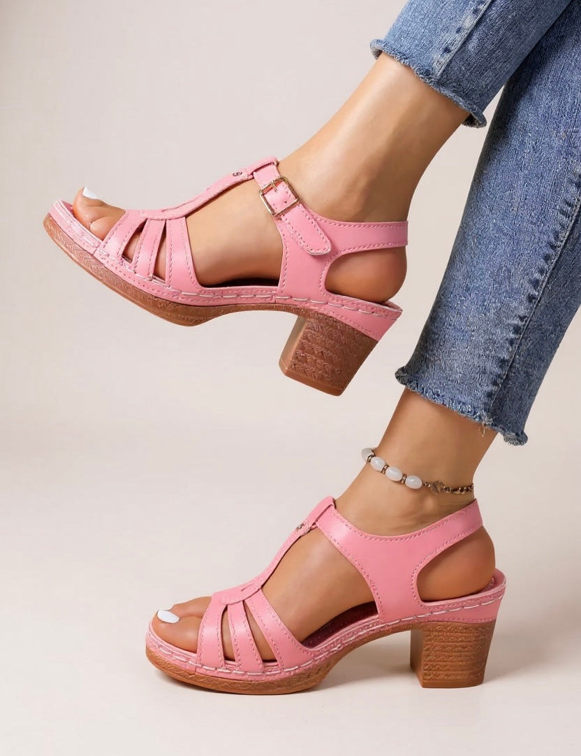 Women's Lift Block Sandals - Elegant and Comfortable Footwear for All-Day Wear 0