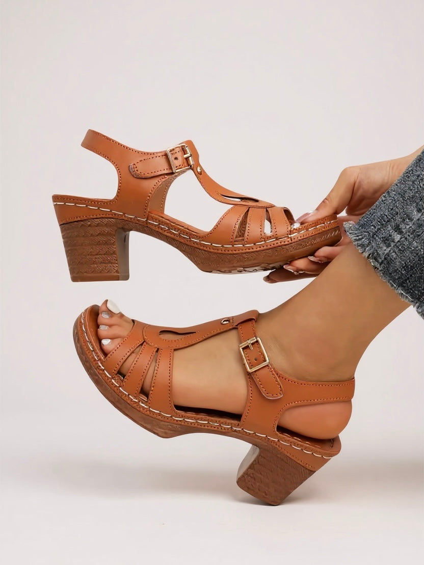 Women's Lift Block Sandals - Elegant and Comfortable Footwear for All-Day Wear 4