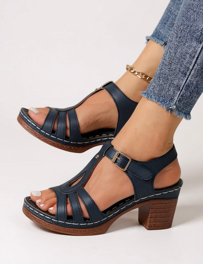 Women's Lift Block Sandals - Elegant and Comfortable Footwear for All-Day Wear 6