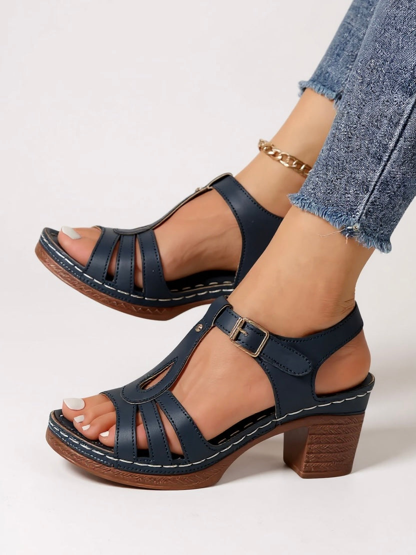 Women's Lift Block Sandals - Elegant and Comfortable Footwear for All-Day Wear 6