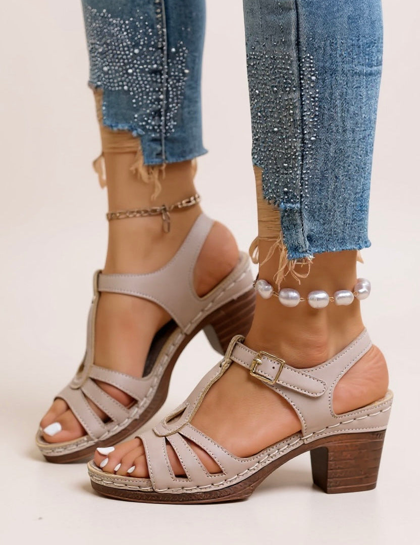 Women's Lift Block Sandals - Elegant and Comfortable Footwear for All-Day Wear 7
