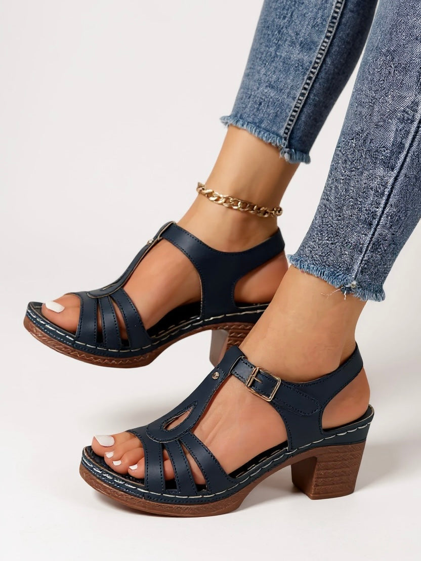 Women's Lift Block Sandals - Elegant and Comfortable Footwear for All-Day Wear 8