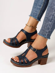 Women's Lift Block Sandals - Elegant and Comfortable Footwear for All-Day Wear 8