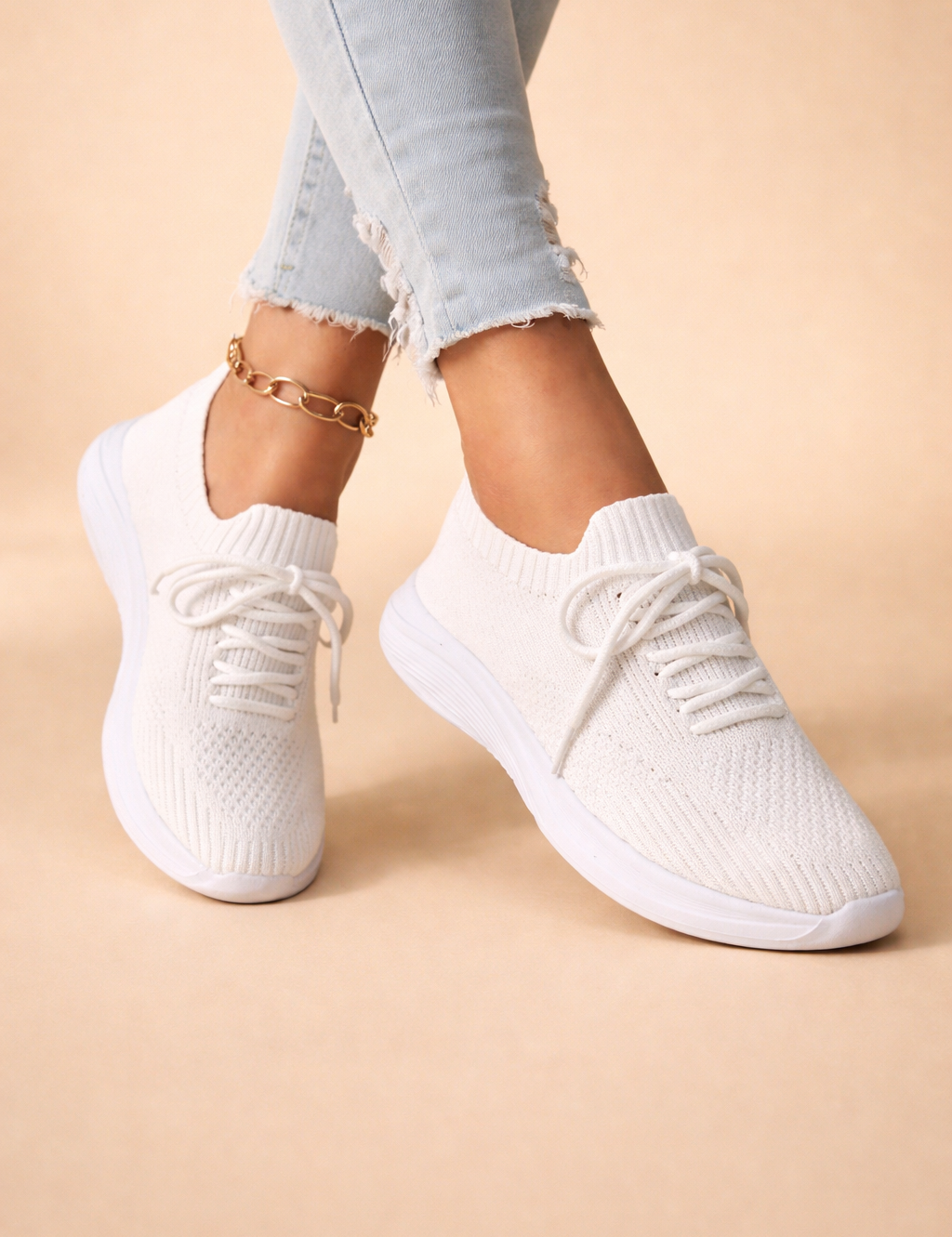 Women's Lightweight Casual Sneakers Comfortable Knit Fabric 0