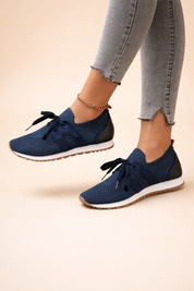 Women's Lightweight Knit Sneakers Comfortable Breathable Fiber Blend 4