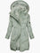 Women's Long Quilted Hooded Winter Coat - Stylish Winter Coats for Cold Weather 0