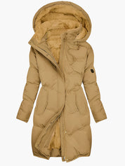 Women's Long Quilted Hooded Winter Coat - Stylish Winter Coats for Cold Weather 2