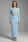 Women’s Long Sleeve Two Piece Set with Crop Top and Maxi Skirt 2