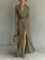 Women's Maxi Dress - Boho Summer Shirt Dress with Waist Belt & Button Placket for Effortless Style 4