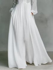 Women's Maxi Dress - Elegant Stand-Up Collar Summer Dress for Formal and Casual Occasions 5