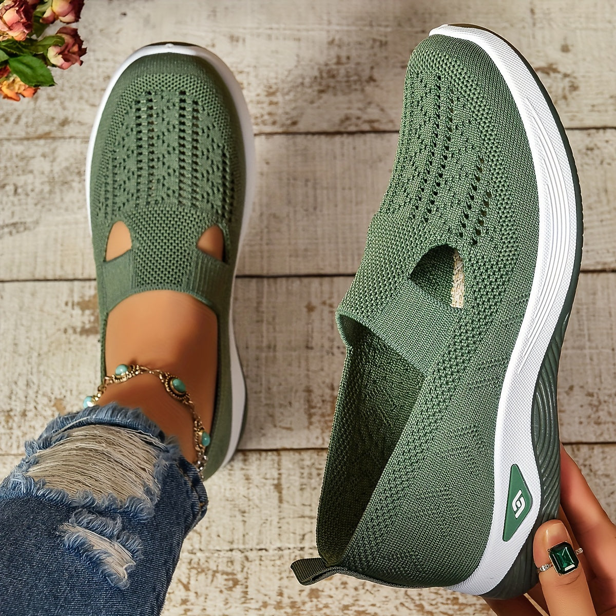 Women's Orthopaedic Slip-On Shoes for All-Day Comfort and Support - Lightweight and Breathable Design 0