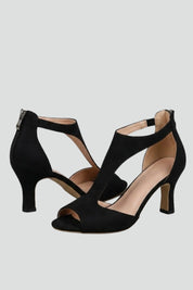 Women's Orthopedic Block Heel Sandals with Arch Support and Cutout Design 1