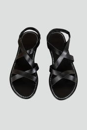 Women’s Orthopedic Flat Sandals with Arch Support and Criss-Cross Straps 1