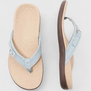 Women's Orthopedic Flip-Flop Sandals with Adjustable Buckle and Arch Support for Summer 7