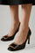 Women's Orthopedic Heeled Sandals with Square Toe and Arch Support Metallic Accent 0