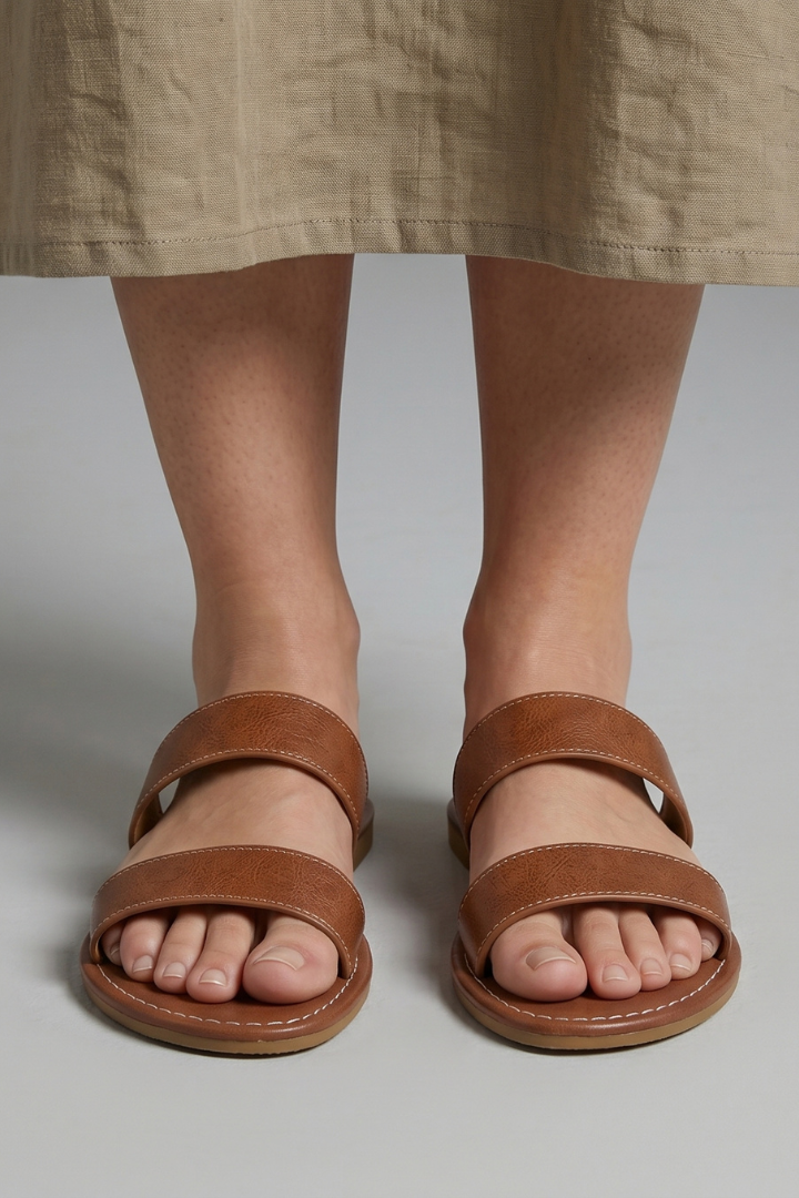 Women's Orthopedic Leather Sandals with Arch Support and Open Toe Design 0
