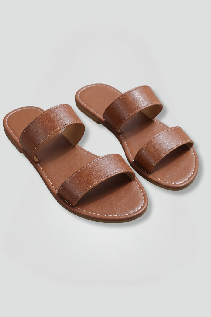 Women's Orthopedic Leather Sandals with Arch Support and Open Toe Design 1