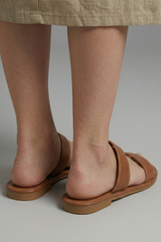 Women's Orthopedic Leather Sandals with Arch Support and Open Toe Design 4