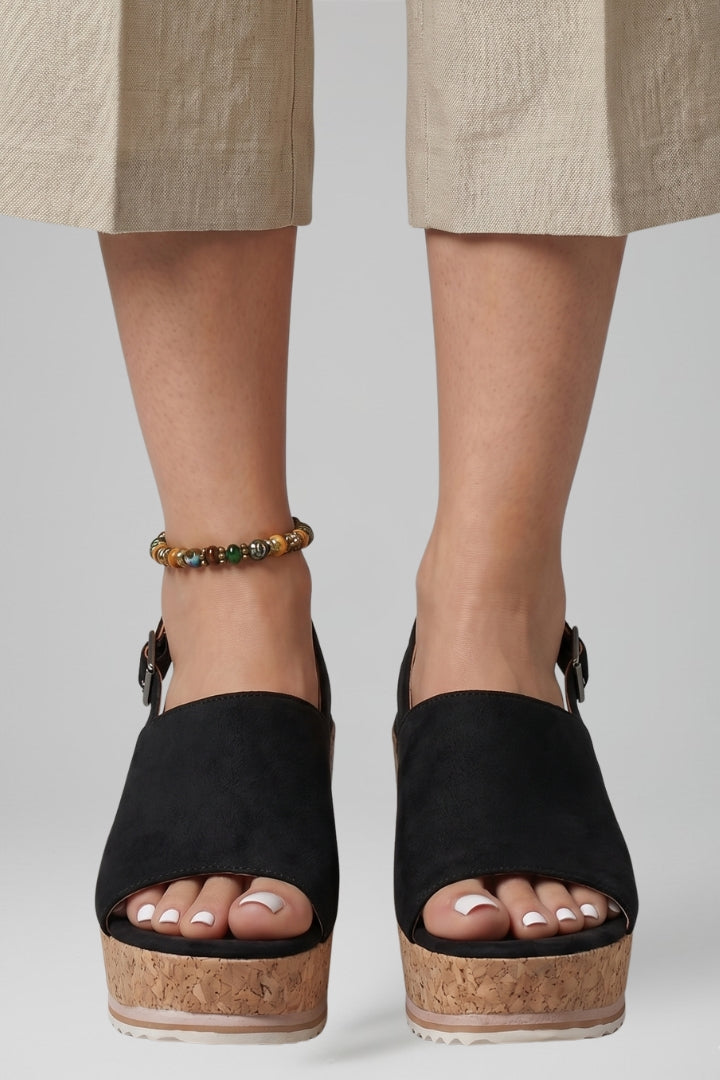 Women's Orthopedic Platform Sandals with Arch Support and Adjustable Buckle Straps 5