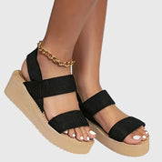 Women's Orthopedic Platform Sandals with Arch Support and Wide Straps for Summer Comfort 2
