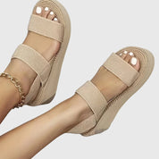 Women's Orthopedic Platform Sandals with Arch Support and Wide Straps for Summer Comfort 7