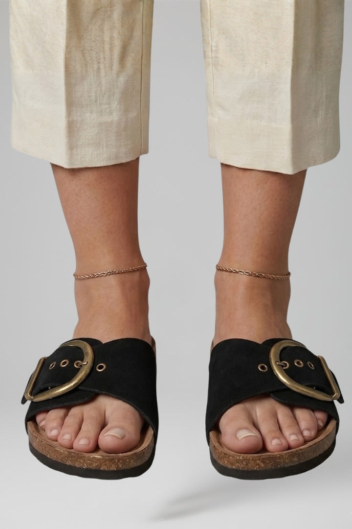 Women's Orthopedic Sandals with Adjustable Buckle and Arch Support Textured Sole 5